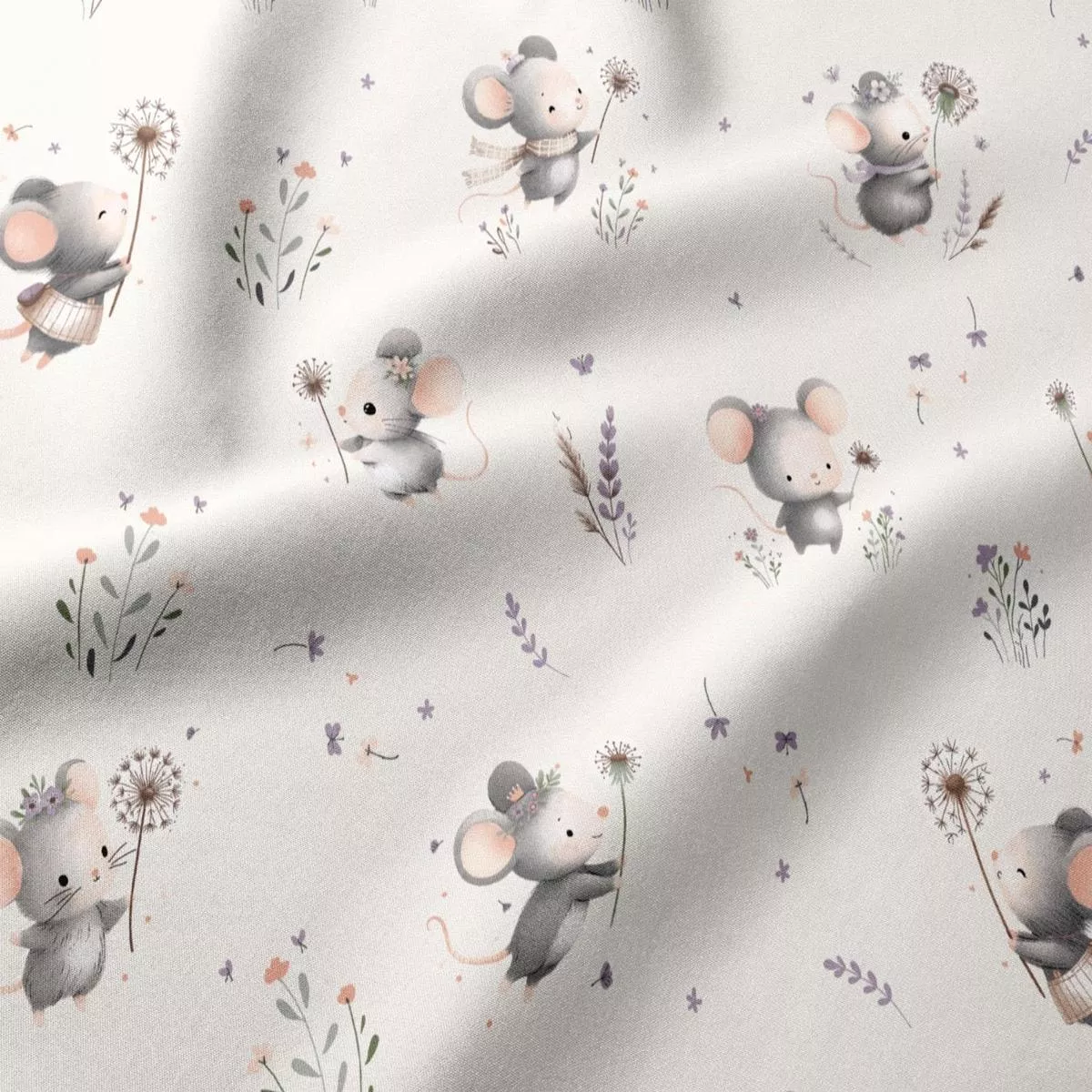 100-cotton-fabric-mouse-with-lavender-sprig-125-g-m 100% cotton fabric – mouse with lavender sprig 125 g/m