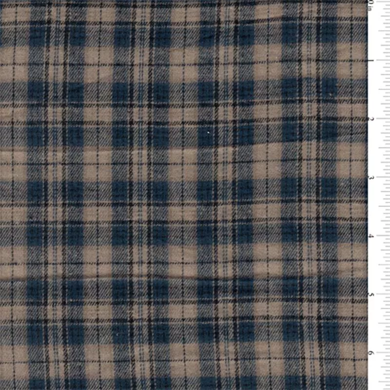 15-yd-bolt-taupe-multi-plaid-flannel-fabric 15 YD Bolt-Taupe Multi Plaid Flannel Fabric