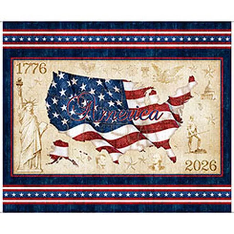 1776 – 1776 American Flag Panel 31658-X