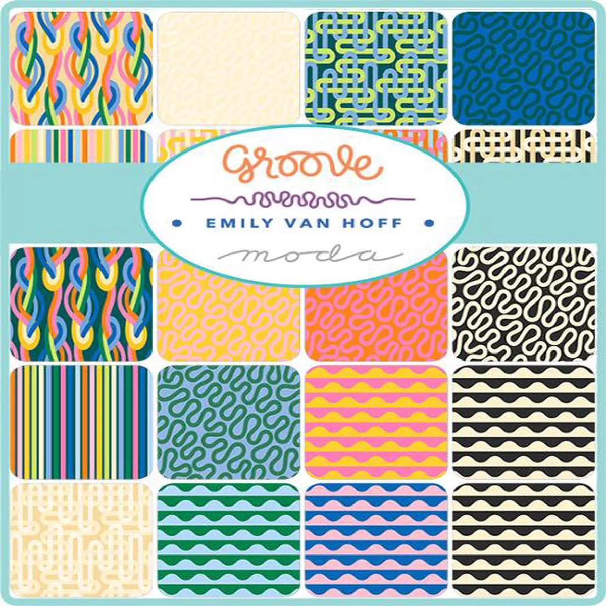 19-fat-quarter-bundle-groove-by-emily-van-hoff-moda-fabrics 19 Fat Quarter Bundle of Groove by Emily Van Hoff for Moda Fabrics