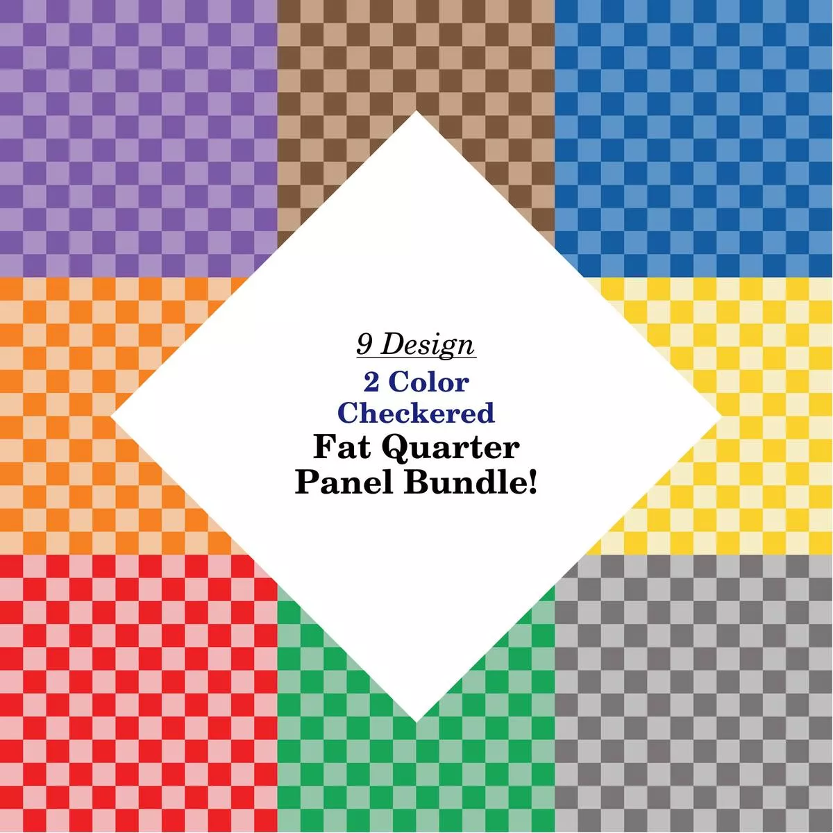 2-color-checkered-fat-quarter-bundle 2 Color Checkered Fat Quarter Bundle