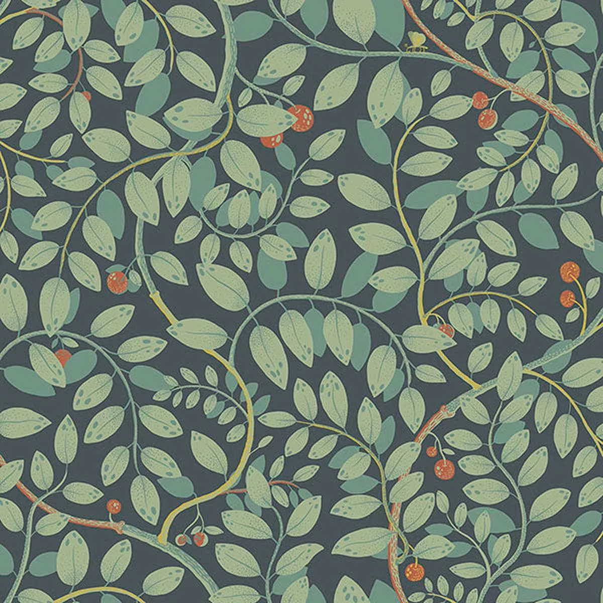 2932-65105-kirke-turquoise-leafy-vines-wallpaper 2932-65105 Kirke Turquoise Leafy Vines Wallpaper