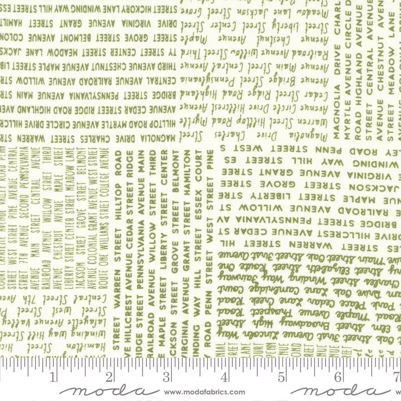 44-moda-main-street-vanilla-grass-100-cotton 44″– Moda –“Main Street – Vanilla Grass” – 100% Cotton