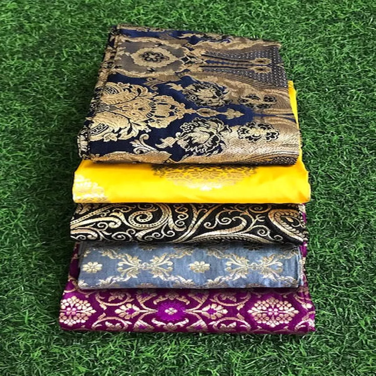 5-pcs-bundle-brocade-fabrics-assorted-brocade-fabric-bundle-banarasi-fabric-nf03 5 pcs Bundle Brocade Fabrics, assorted brocade fabric bundle, Banarasi fabric – NF034