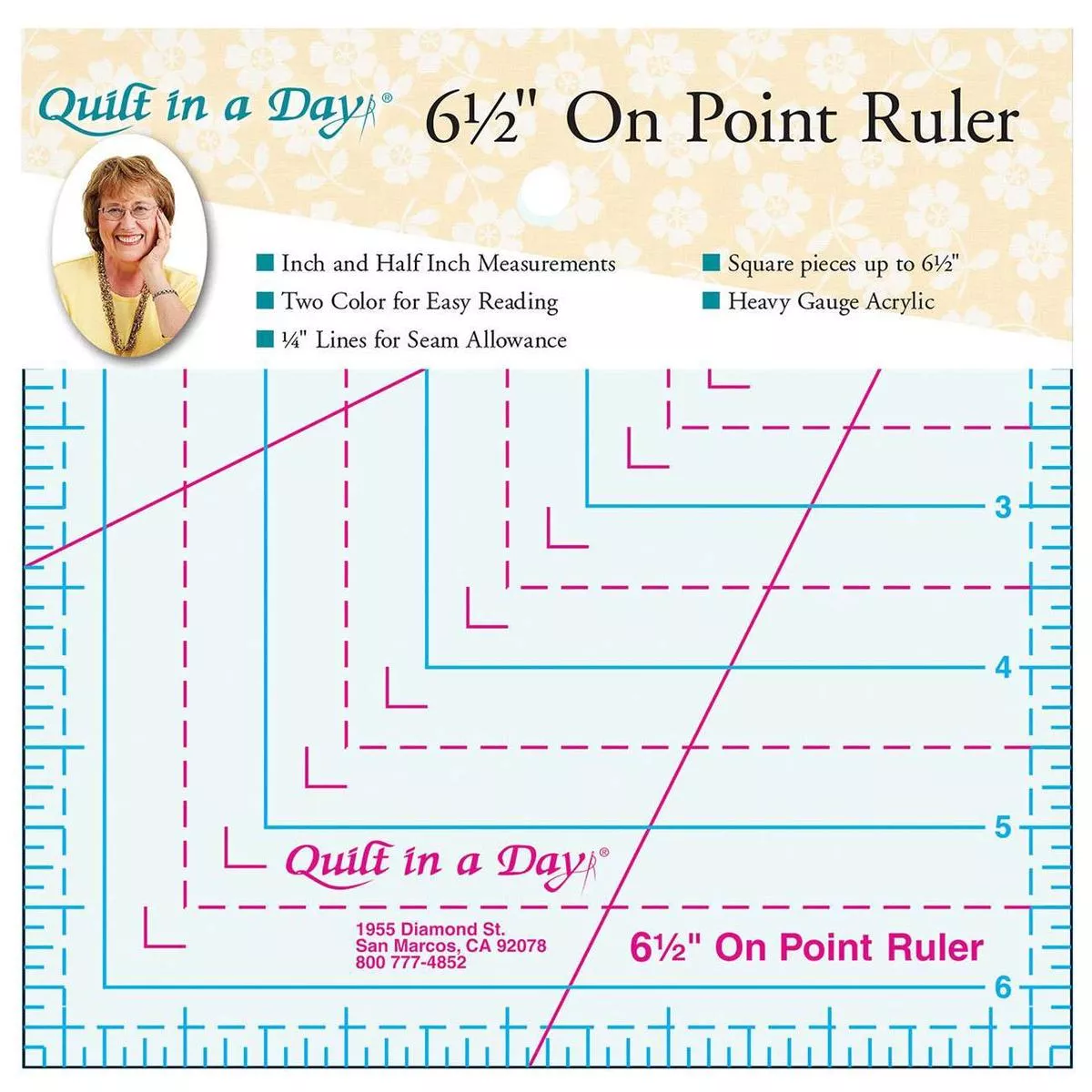 6-1-2in-on-point-ruler 6-1/2in On Point Ruler
