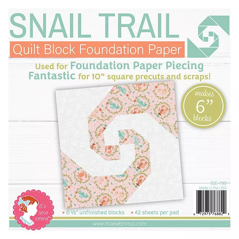 6″ Snail Trail Foundation Paper