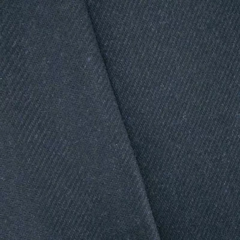 7-8-yd-pc-black-deep-navy-wool-blend-twill-jacketing-fabric 7/8 YD PC-Black/Deep Navy Wool Blend Twill Jacketing Fabric