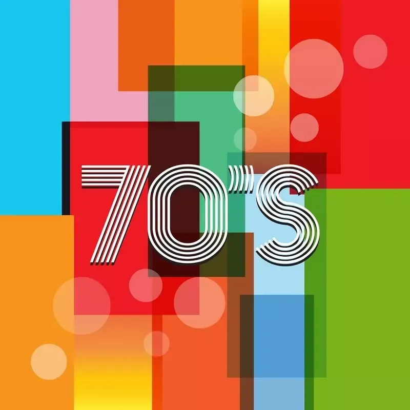 70’s Retro Art Fabric Panel – Bright