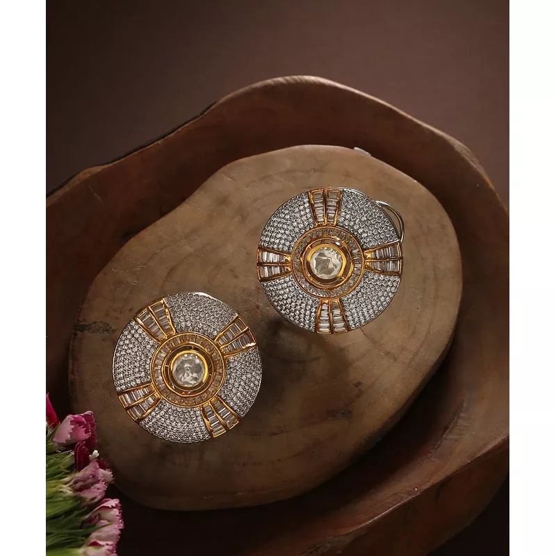 Aafa Handcrafted Earrings With Stones