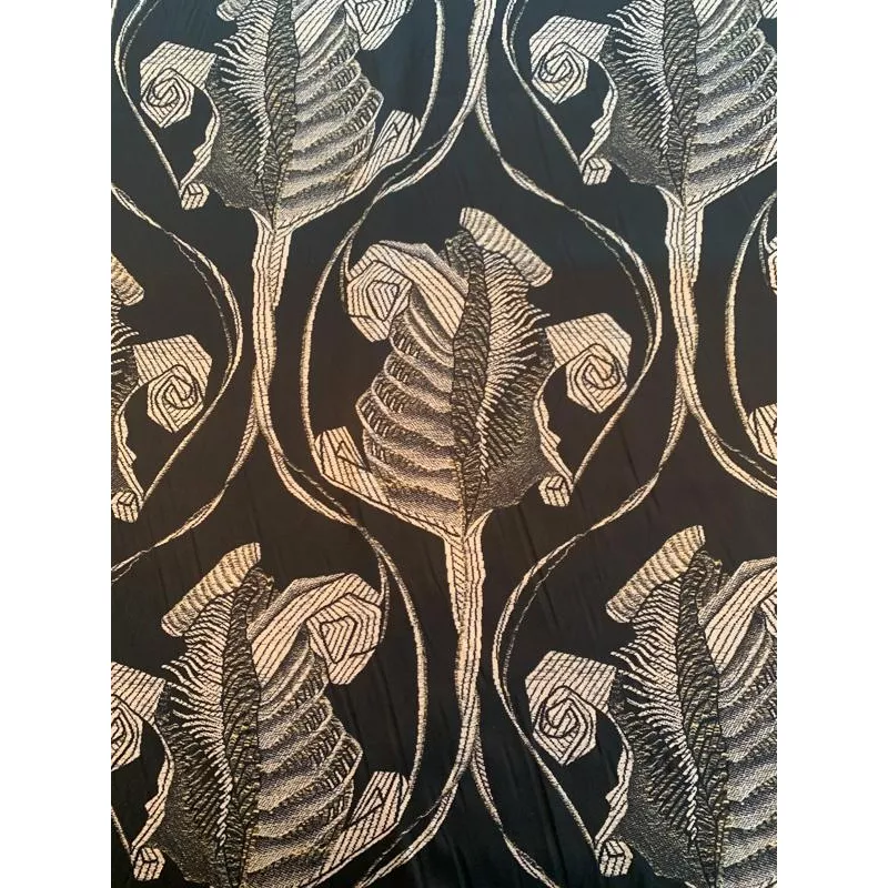 abstract-printed-silk-charmeuse-black-beige Abstract Printed Silk Charmeuse – Black / Beige