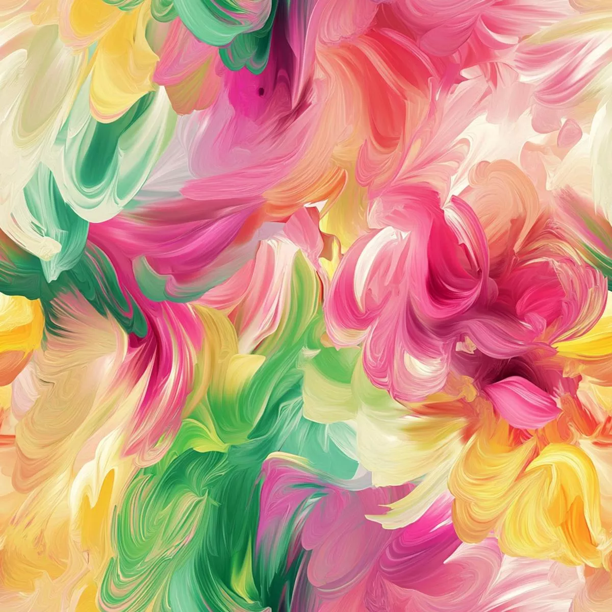 Abstract Spring Blossom Pattern 7 Quilting Cotton Fabric