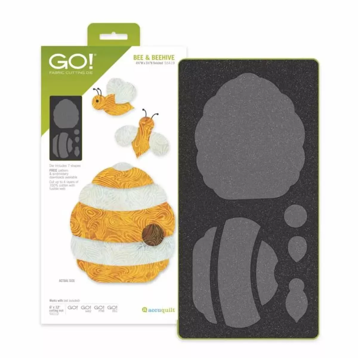 AccuQuilt GO! Bee & Beehive Die 55419