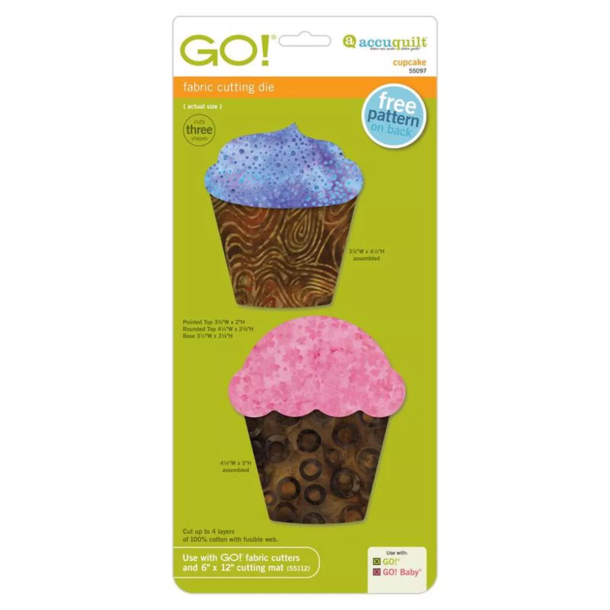 accuquilt-go-cupcake-die-55097 AccuQuilt GO! Cupcake Die 55097