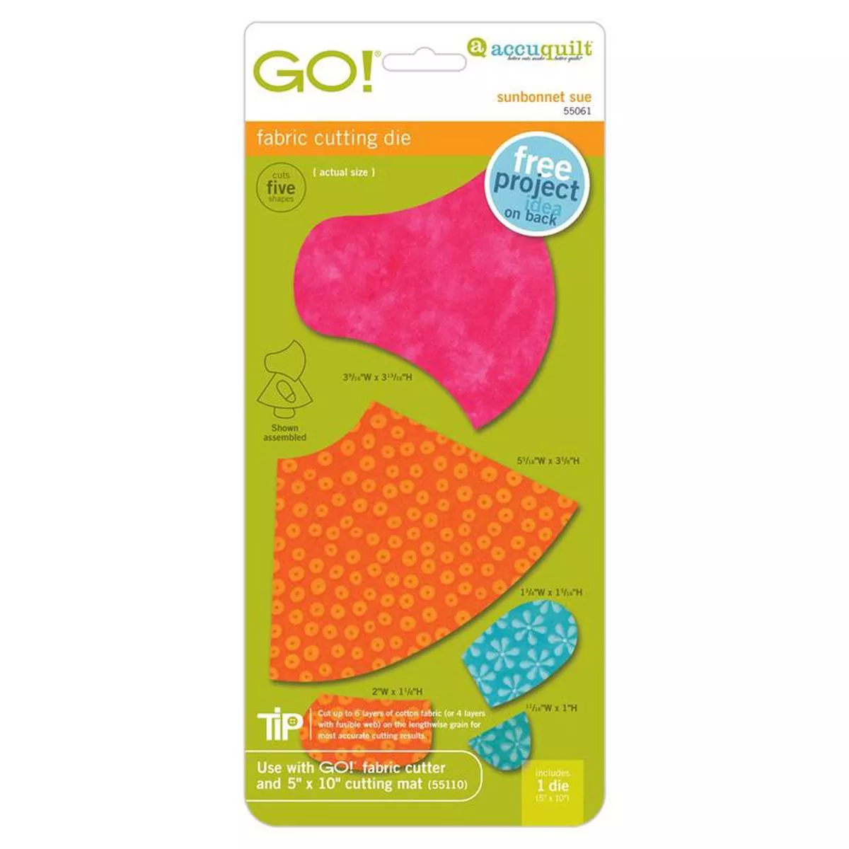 accuquilt-go-die-sunbonnet-sue-55061 AccuQuilt Go! Die Sunbonnet Sue 55061