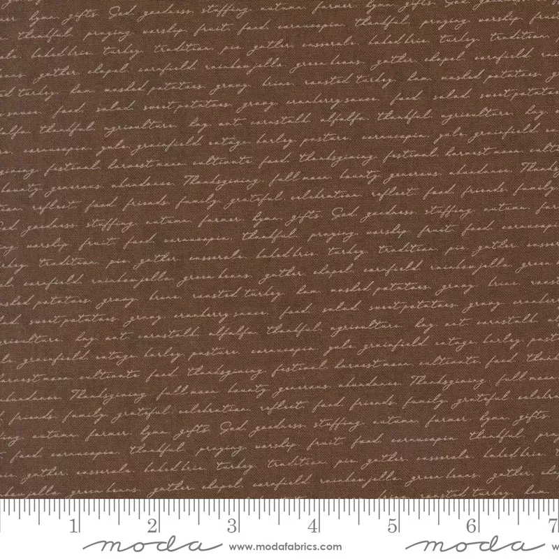 Acorn Hollow Nutmeg Campfire Yardage by Basic Grey for Moda Fabrics