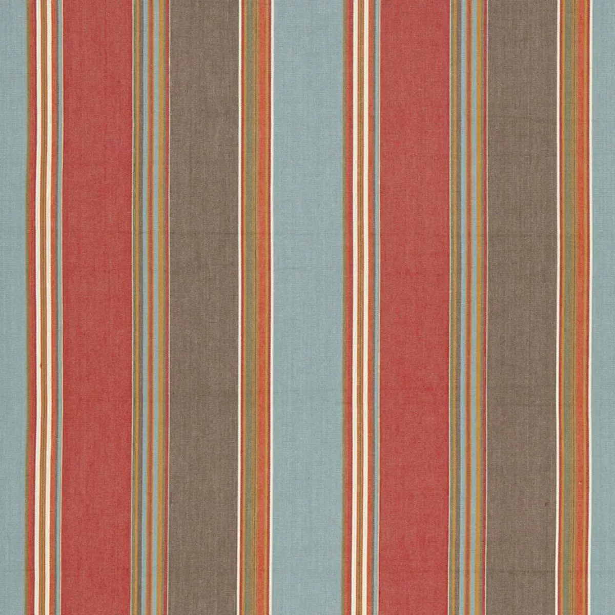 ADDISON COTTON STRIPE RED EARTH