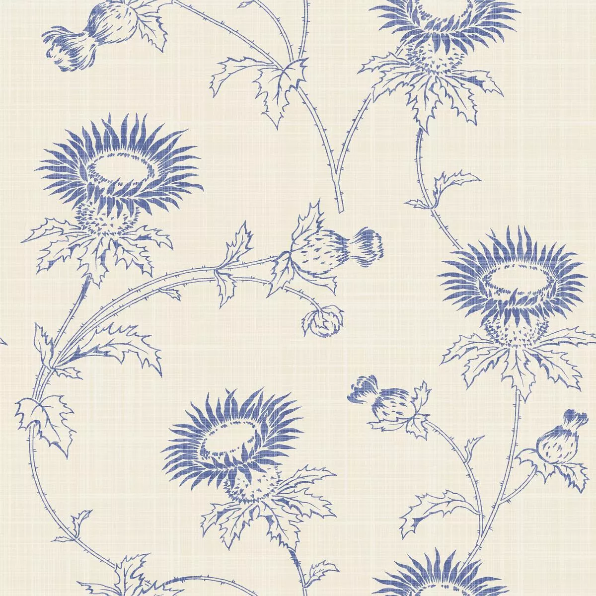 aged-sunflowers-on-cream-fabric Aged Sunflowers on Cream Fabric