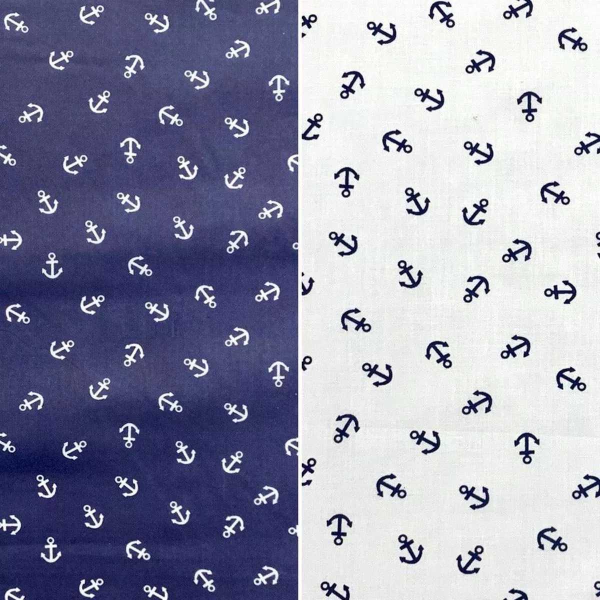 All Over Anchors Polycotton Fabric