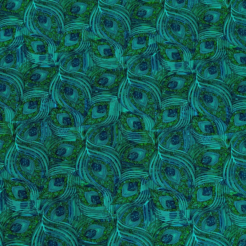 alluring-peacock-fabric-collection-featherly-turquoise Alluring Peacock Fabric Collection – Featherly Turquoise