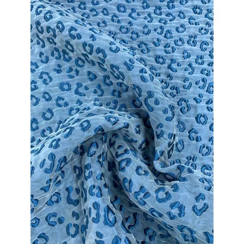 Animal Pattern Matelass – Blue