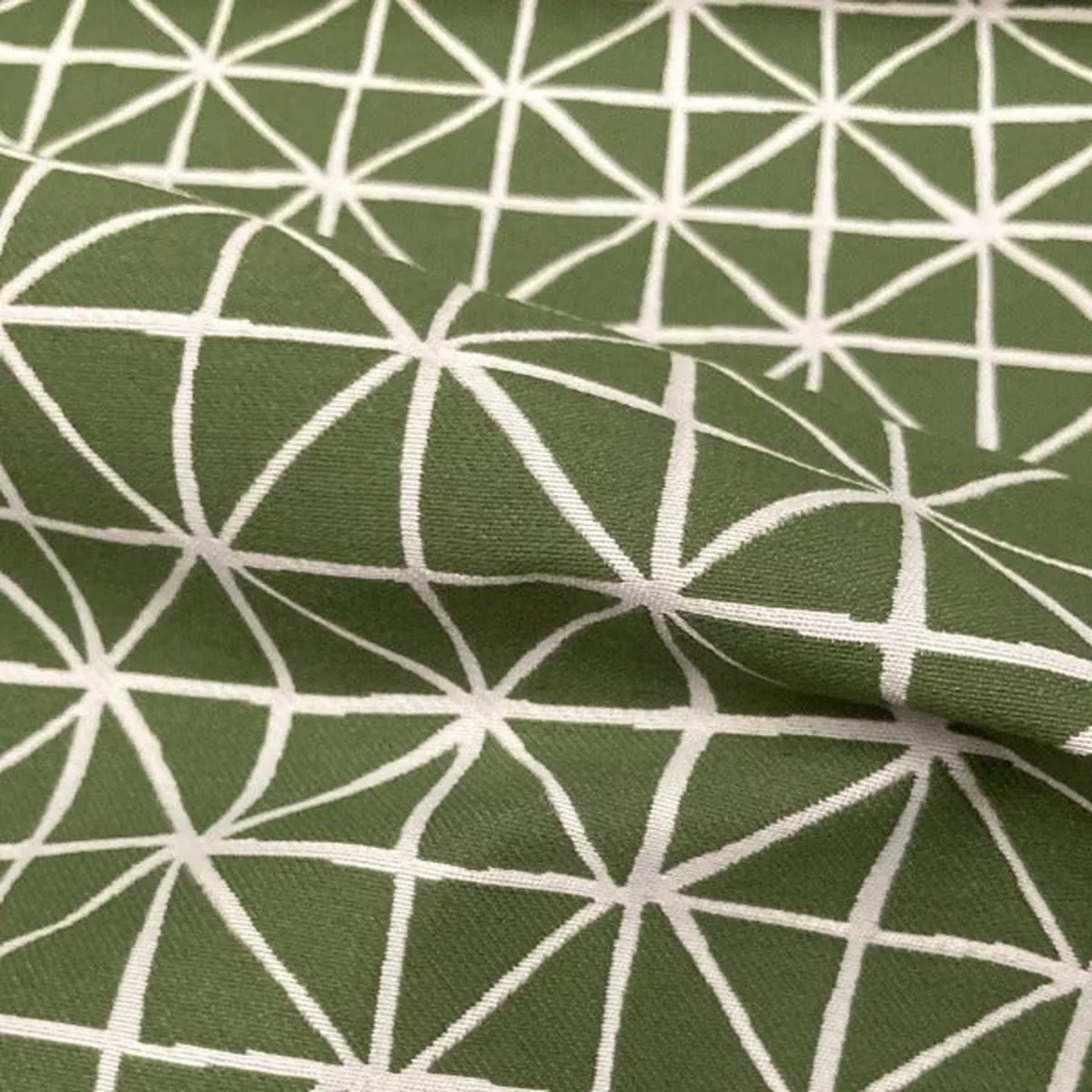 Arc-Com Grid Grass Green Upholstery Fabric