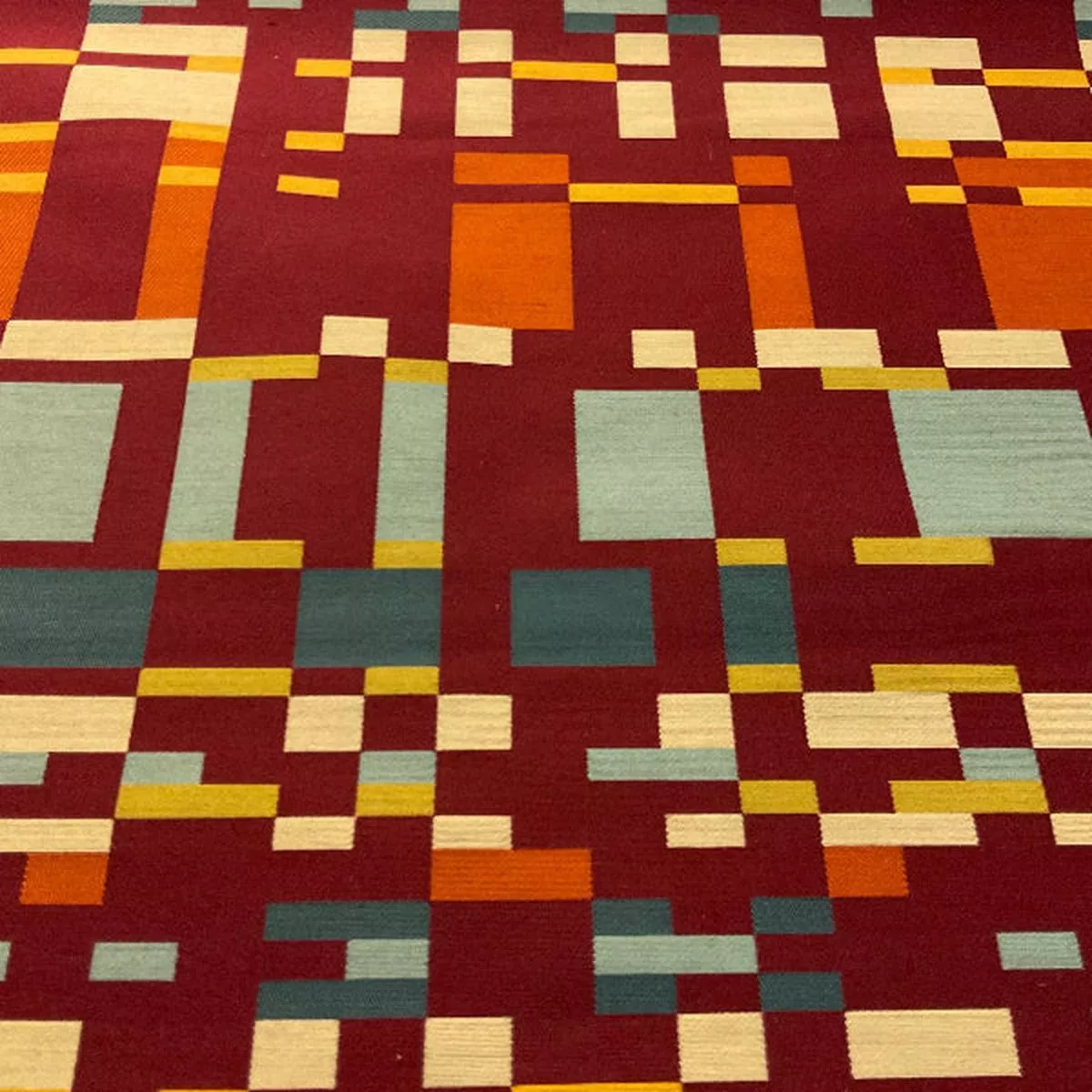 arc-com-square-one-fire-red-crypton-upholstery-fabric Arc-Com Square One Fire Red Crypton Upholstery Fabric