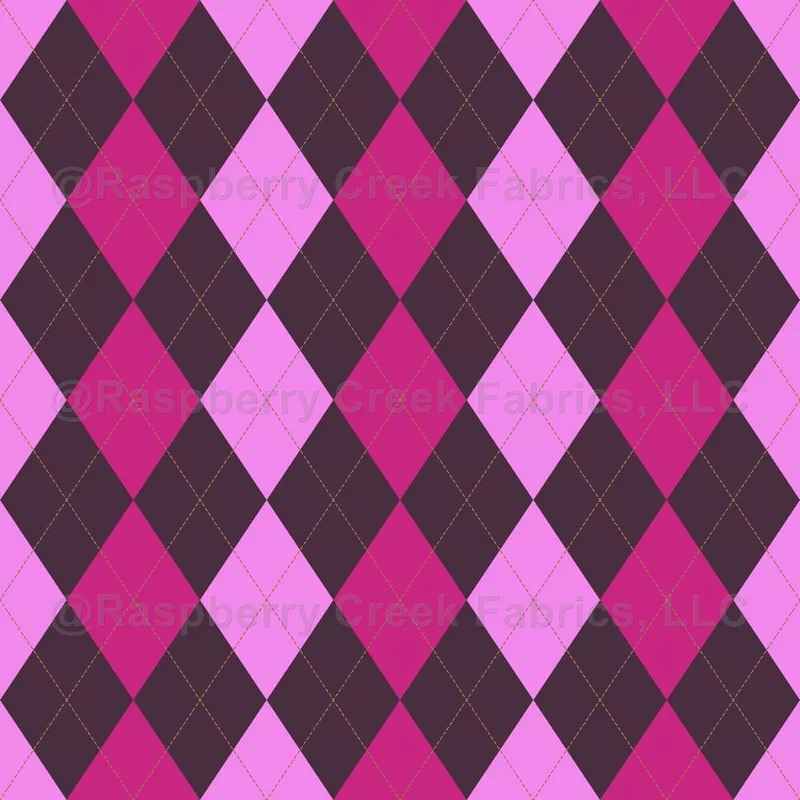 argyle-pattern-purple-pink-baby-pink-brown-stitching Argyle Pattern, Purple Pink Baby Pink, Brown Stitching
