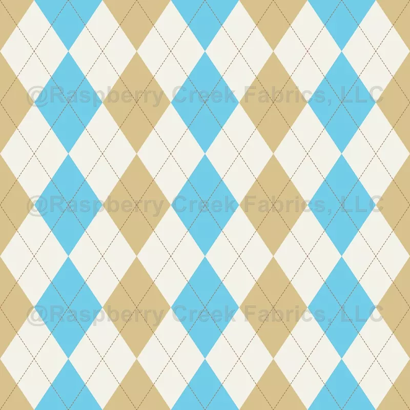 argyle-pattern-white-baby-blue-beige-brown-stitching Argyle Pattern, White Baby Blue Beige, Brown Stitching