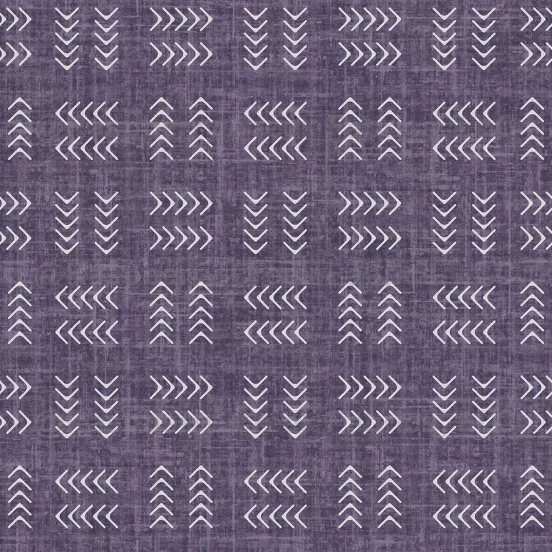 Arrows on Drab Purple Linen