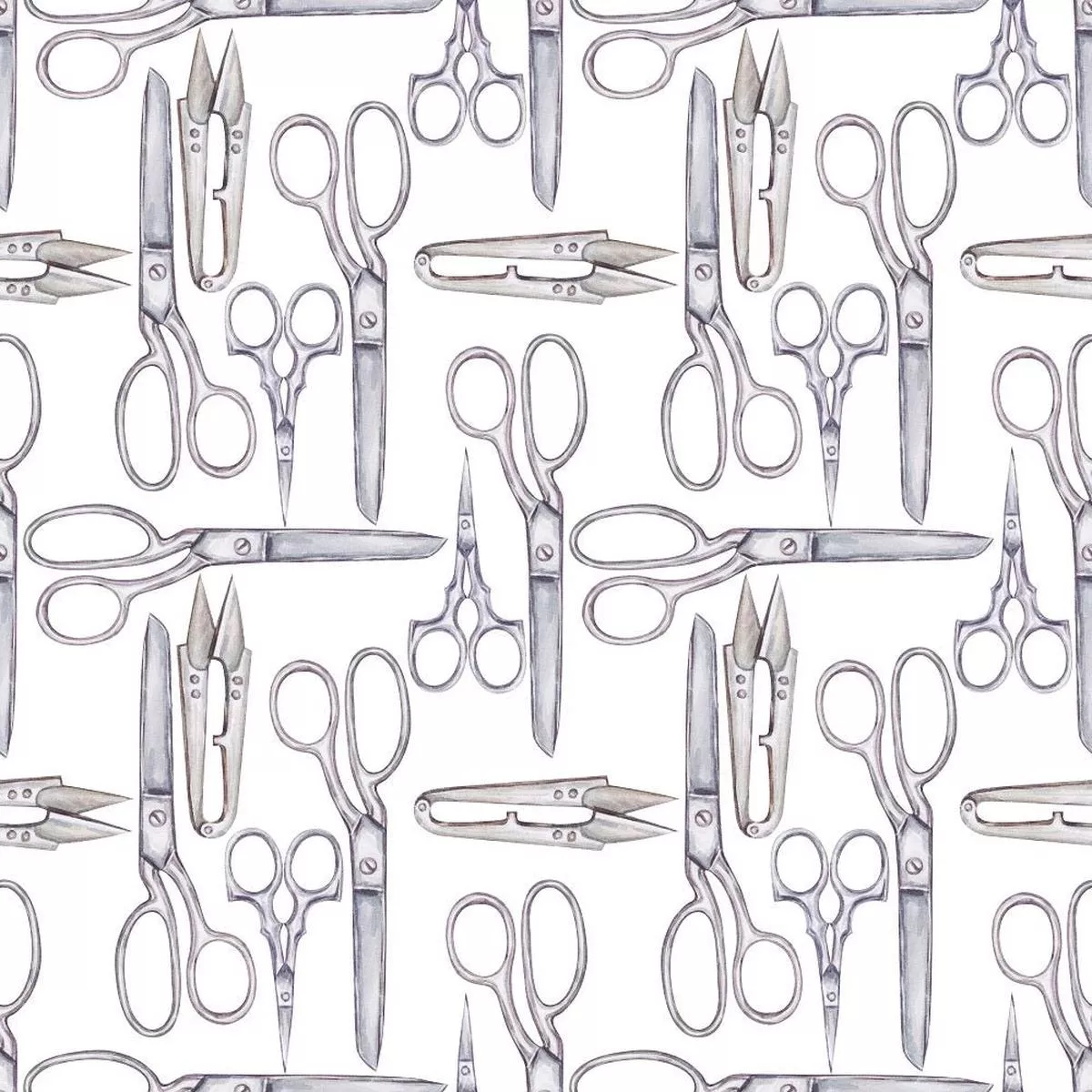 assorted-sewing-scissors-fabric Assorted Sewing Scissors Fabric