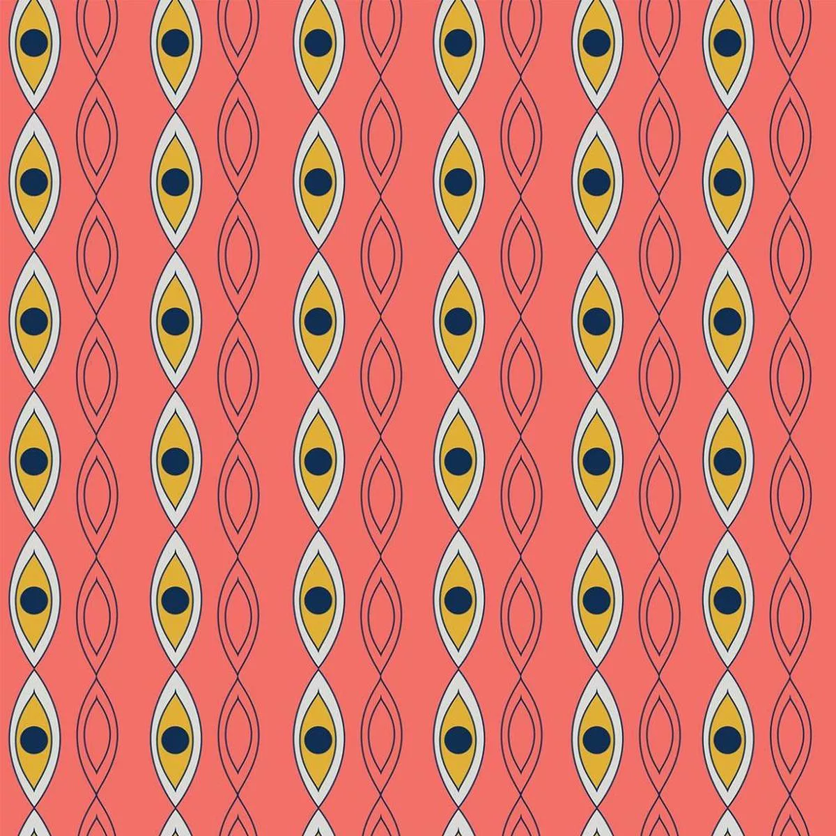 atomic-geometric-pattern-4-fabric-pink Atomic Geometric Pattern #4 Fabric – Pink