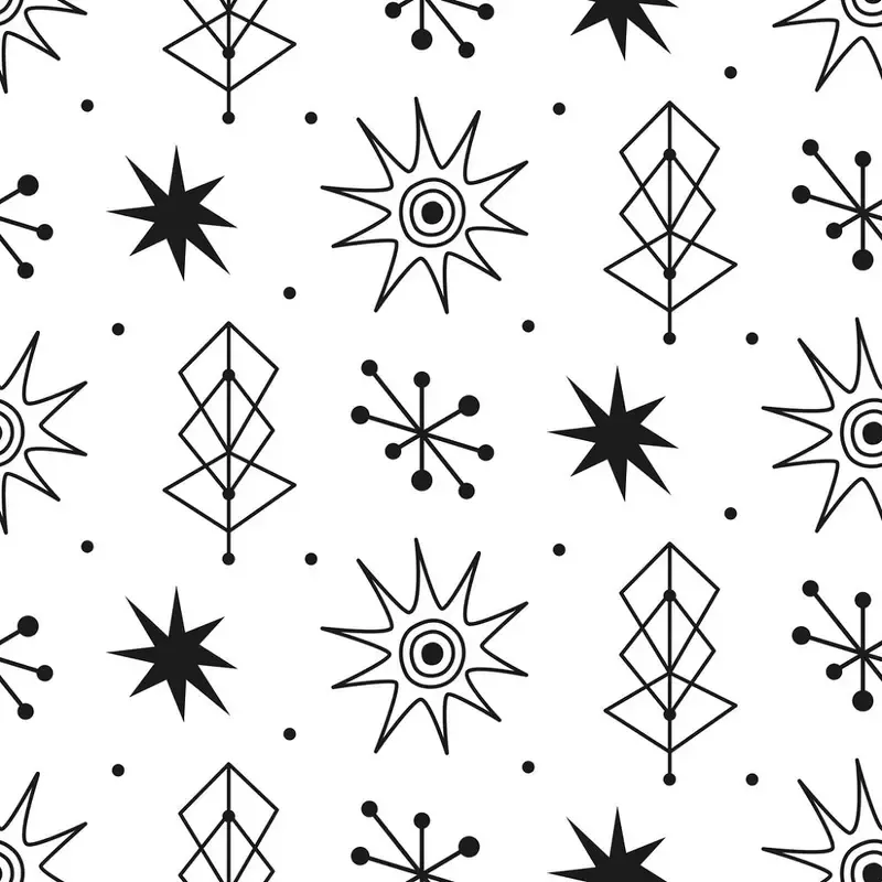 atomic-icons-fabric-black-white Atomic Icons Fabric – Black/White