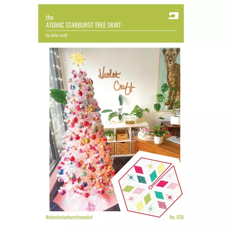 Atomic Starburst Tree Skirt by Violet Craft