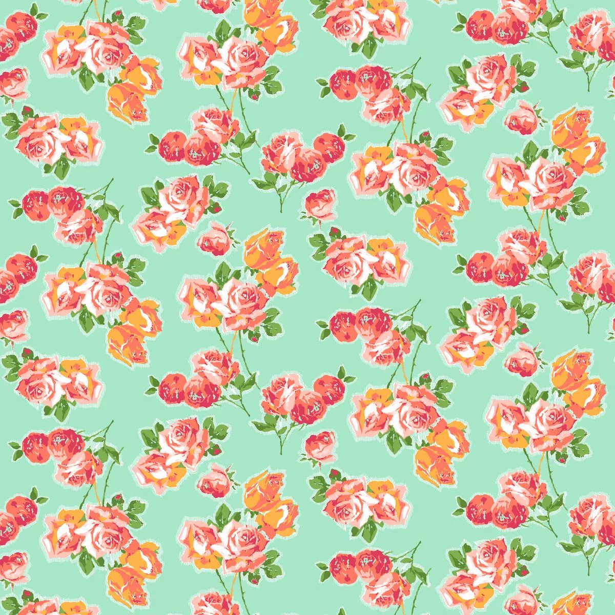 Aurelia on Mint Fabric