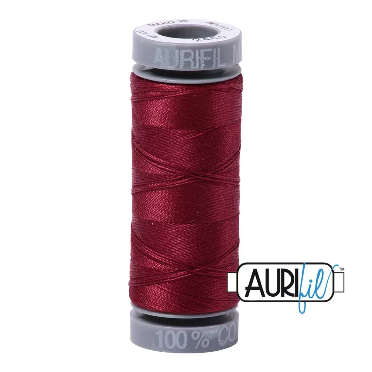 Aurifil 28wt-110yd -DarkCarmine Red – 2460
