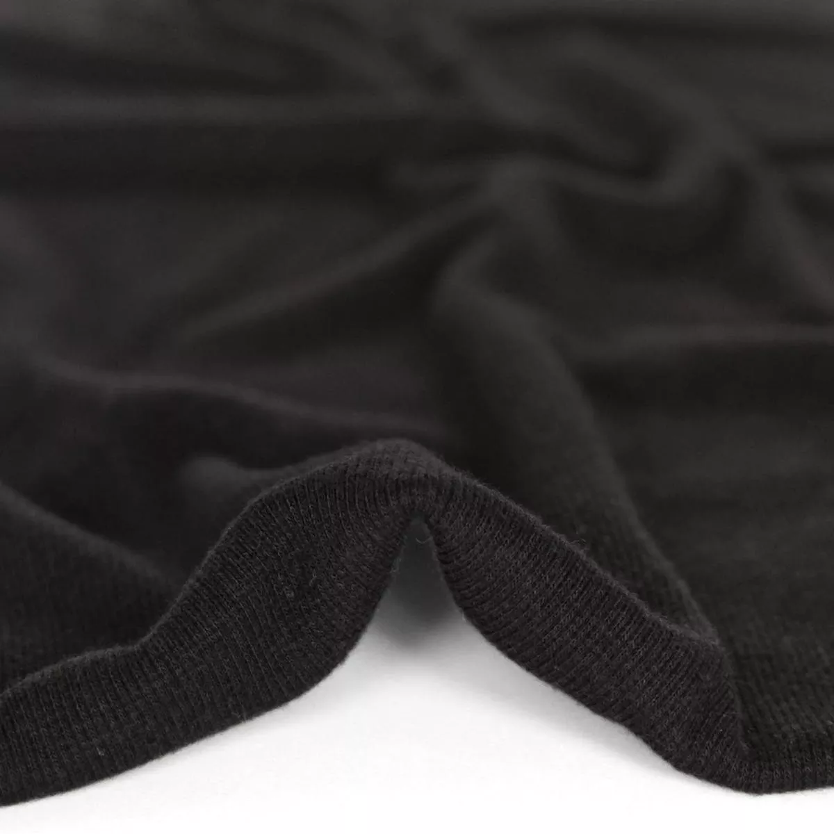 Bamboo & Cotton 2×2 Ribbing – Black