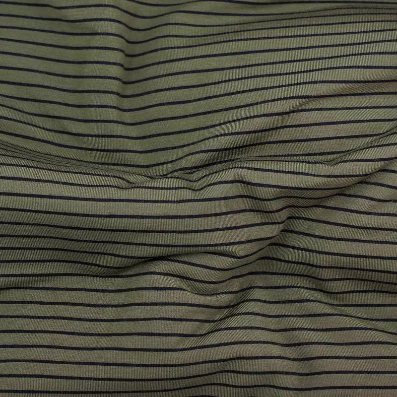 Bamboo Stripe Olive / Black