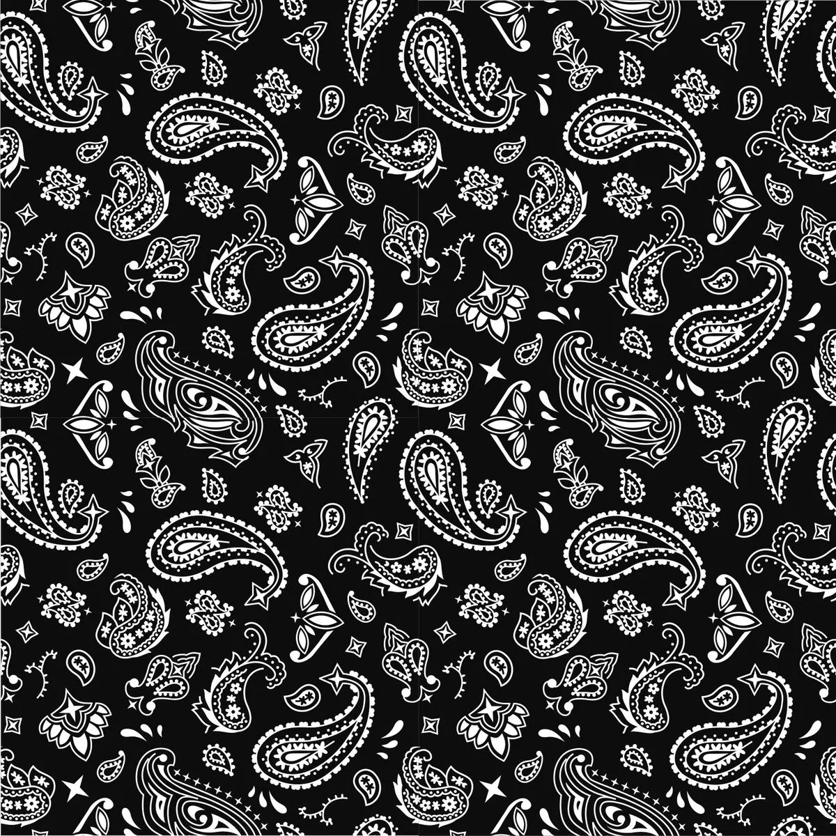 Bandana Fabric – Black