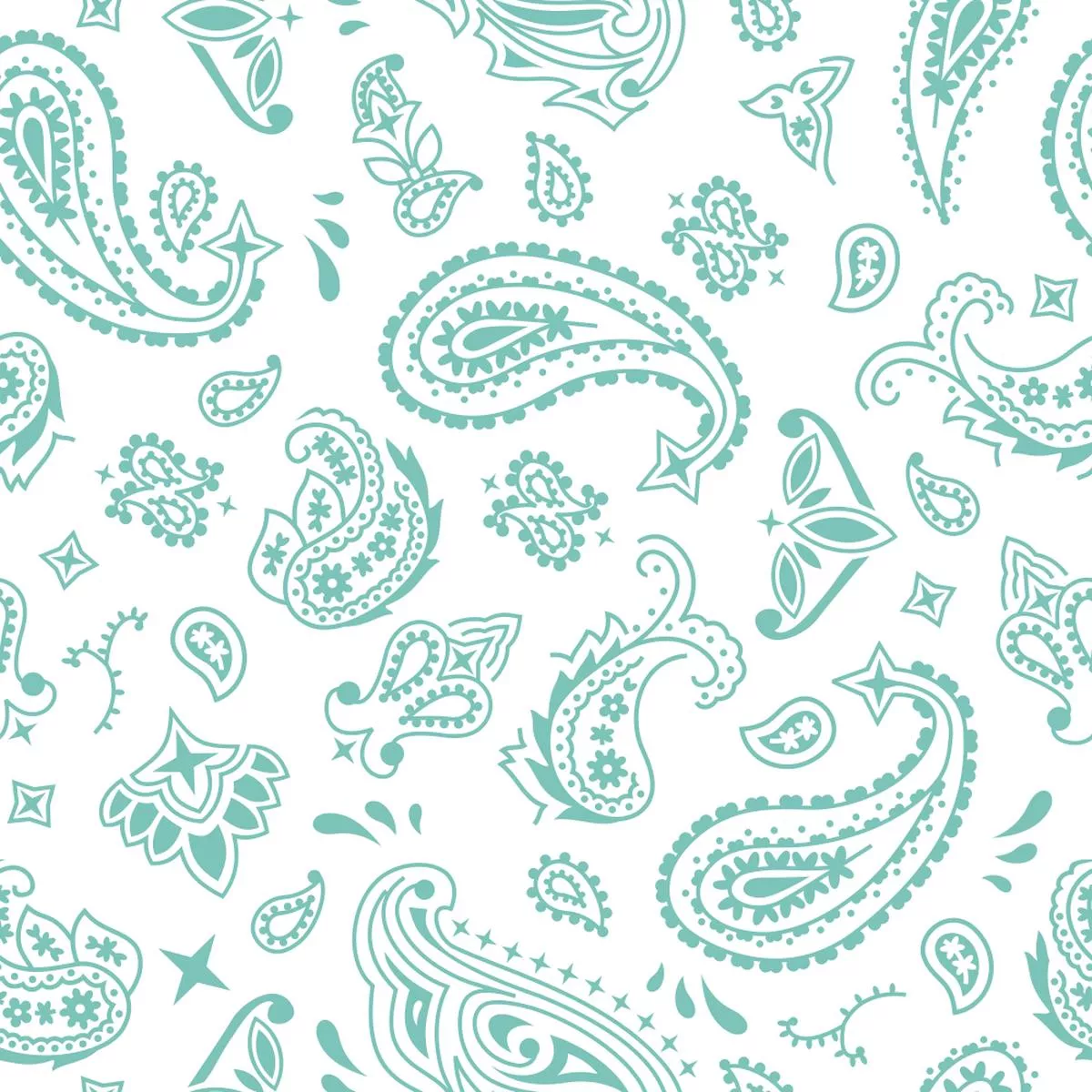 bandana-fabric-cornflower-on-white Bandana Fabric – Cornflower on White