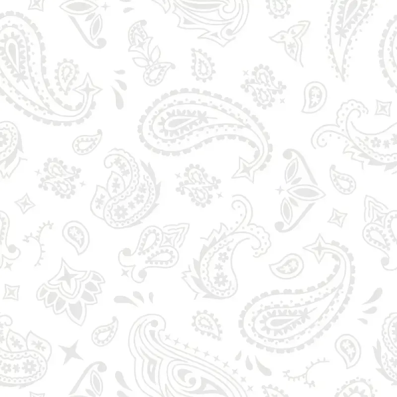 Bandana Fabric – Platinum on White