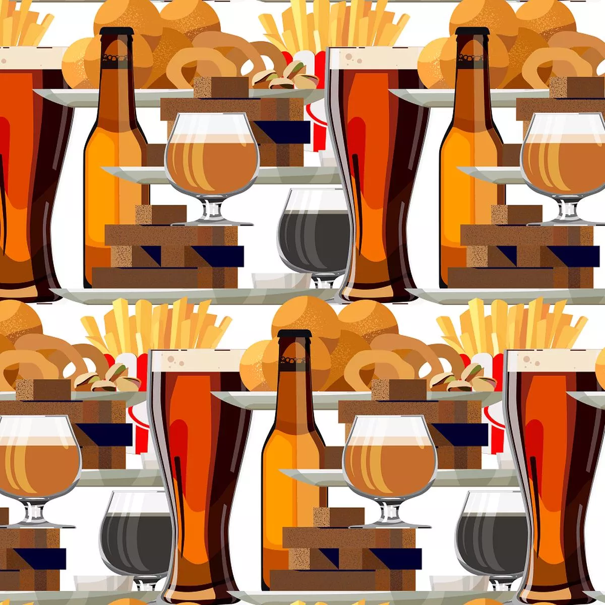bar-food-craft-beer-fabric Bar Food & Craft Beer Fabric