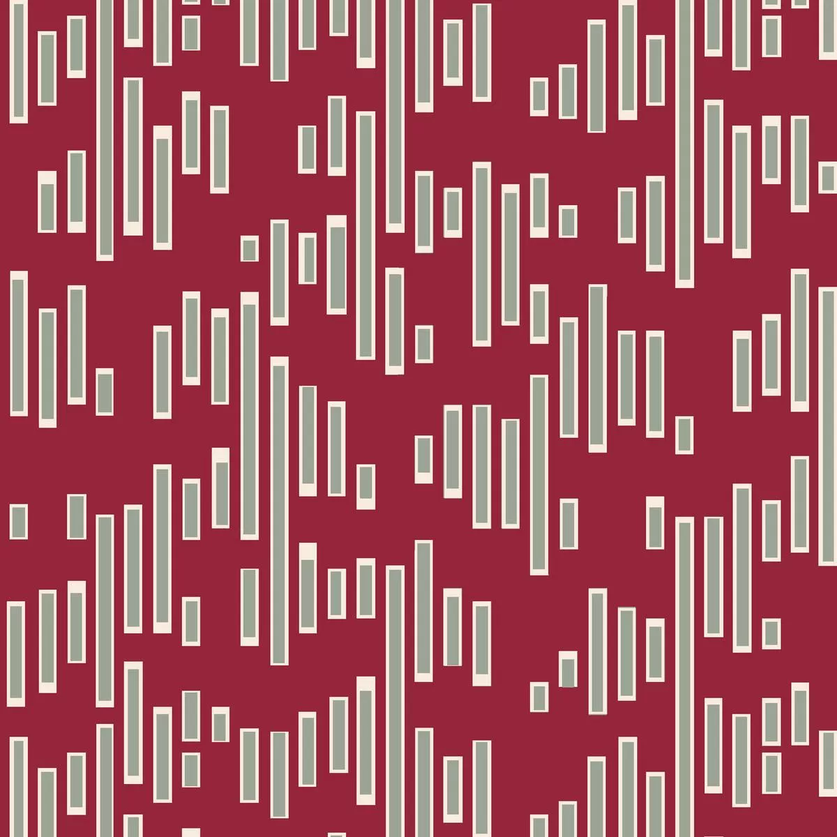 Bar Medley on Burgundy Fabric