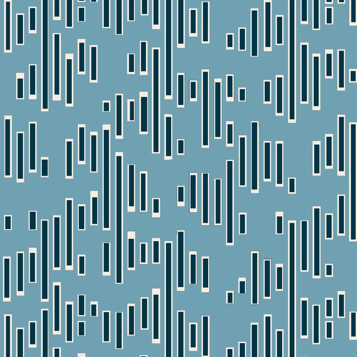 Bar Medley on Pale Blue Fabric
