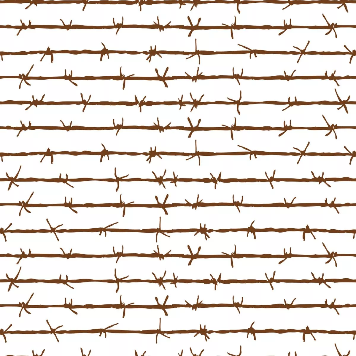 Barbed Wire Fabric – Chocolate