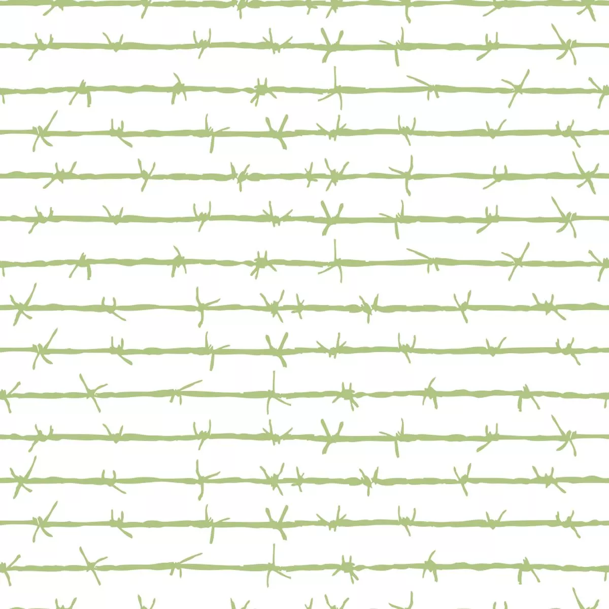 Barbed Wire Fabric – Pistachio Green
