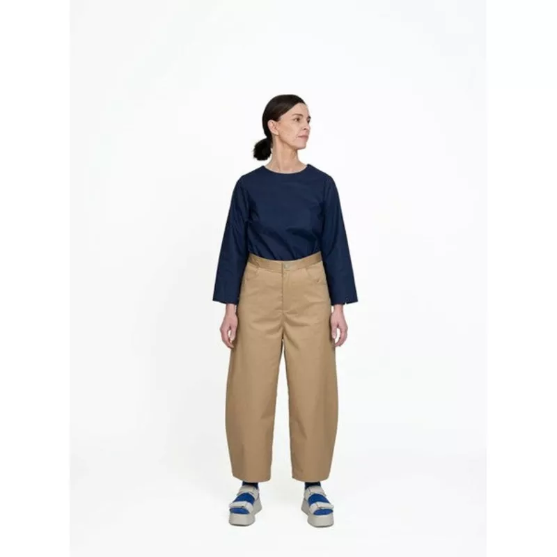 Barrel Leg Trousers
