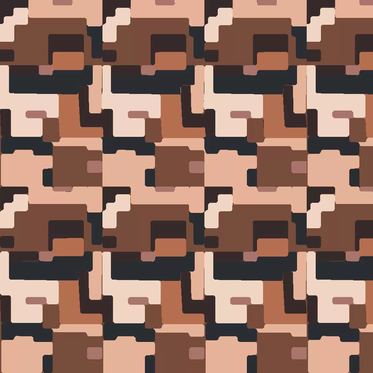 Basalt on Brown Fabric