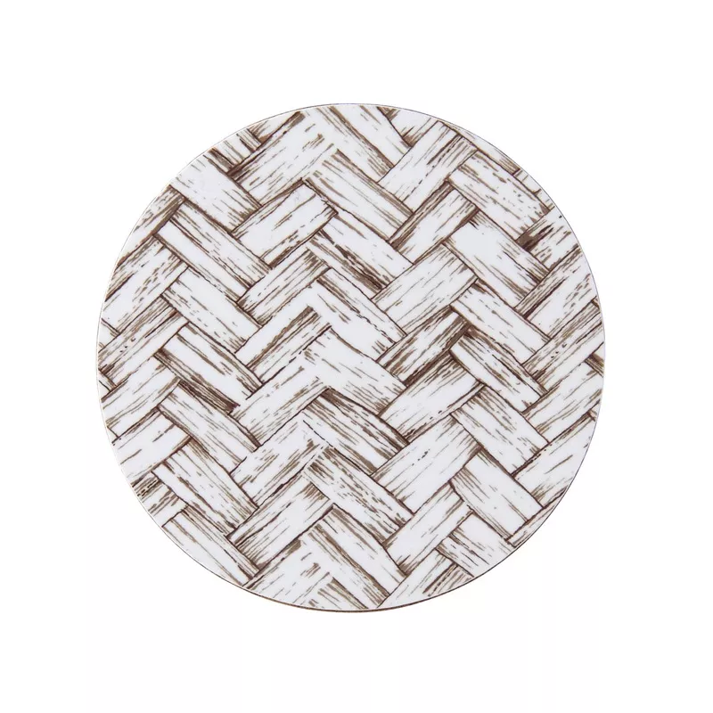 basketweave-coaster-chocolate-brown Basketweave Coaster Chocolate Brown