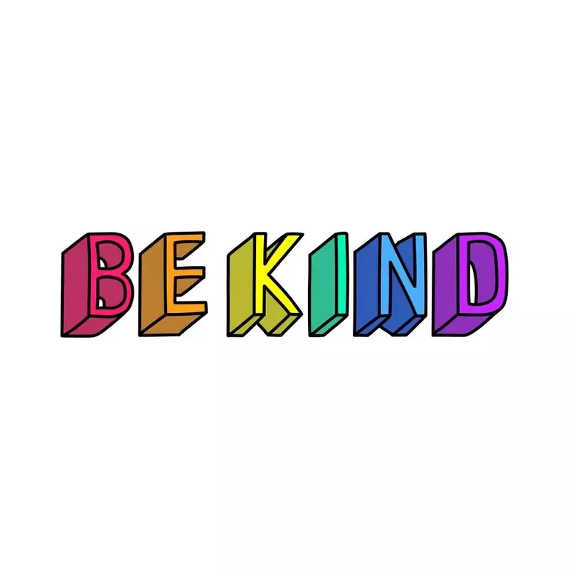be-kind-slogan-fabric-panel Be Kind Slogan Fabric Panel