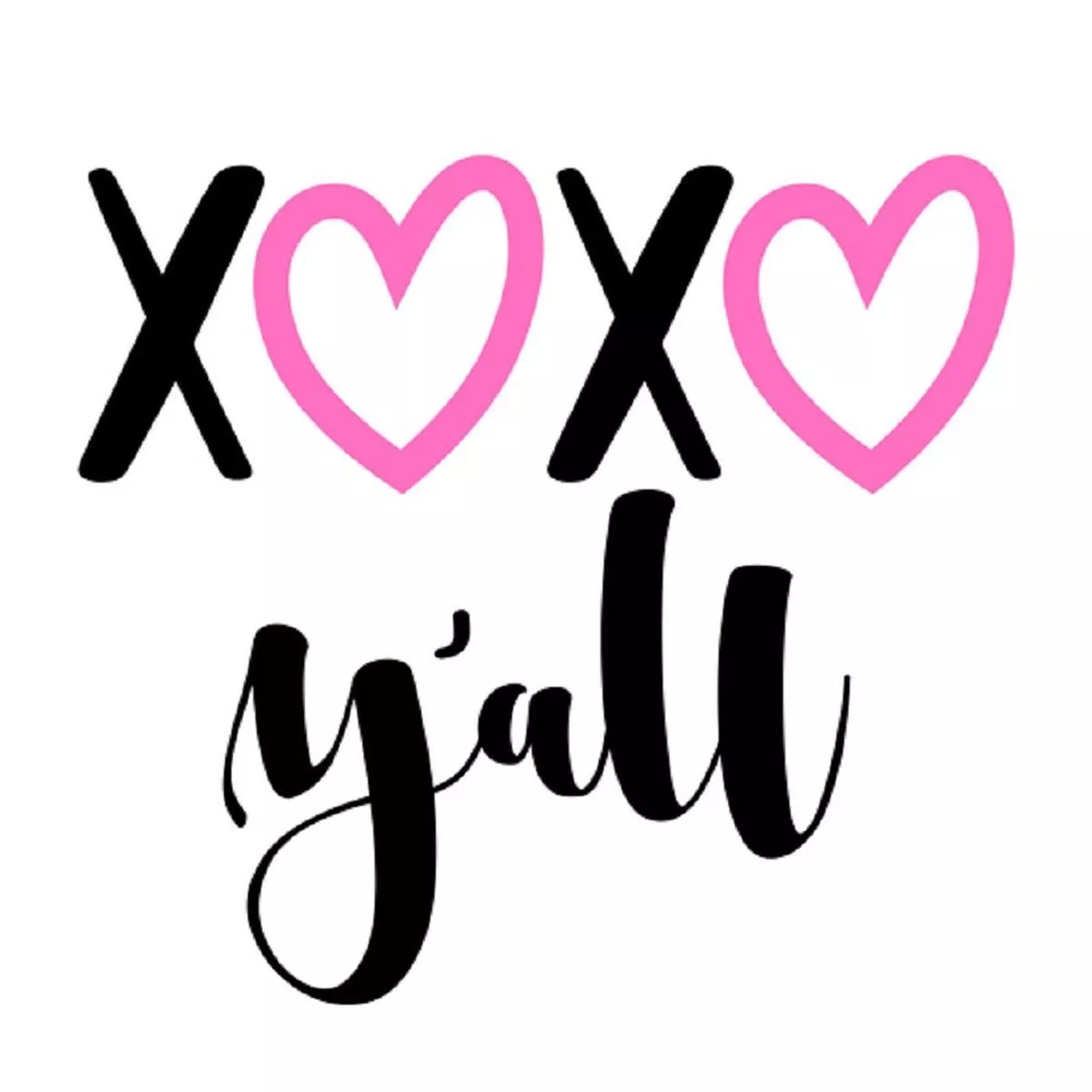 be-mine-xoxo-y-all-fabric-panel-white Be Mine, XOXO Y’all Fabric Panel – White